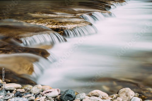 River waterfall long exposure