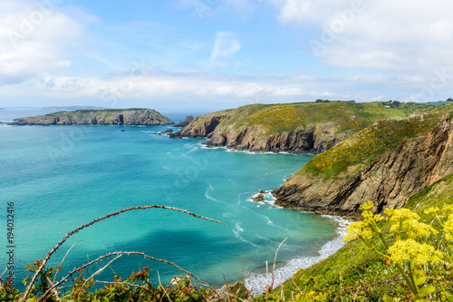 guernsey coast in spring