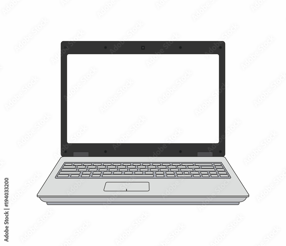 Laptop computer isolated on white background Laptop computer isolated on white background