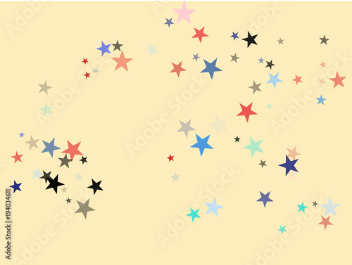 American Patriotic Deign  Vector Blue  Red  White Stars Confetti. Labor  Independence  Memorial Day  4th of July Election Frame. American Patriotic Design  UK  Australia Freedom Falling Stars Texture.