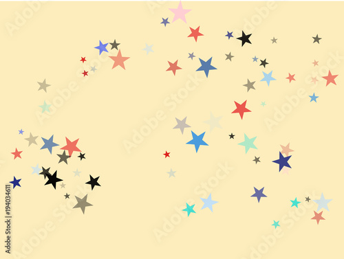 American Patriotic Deign, Vector Blue, Red, White Stars Confetti. Labor, Independence, Memorial Day, 4th of July Election Frame. American Patriotic Design, UK, Australia Freedom Falling Stars Texture.