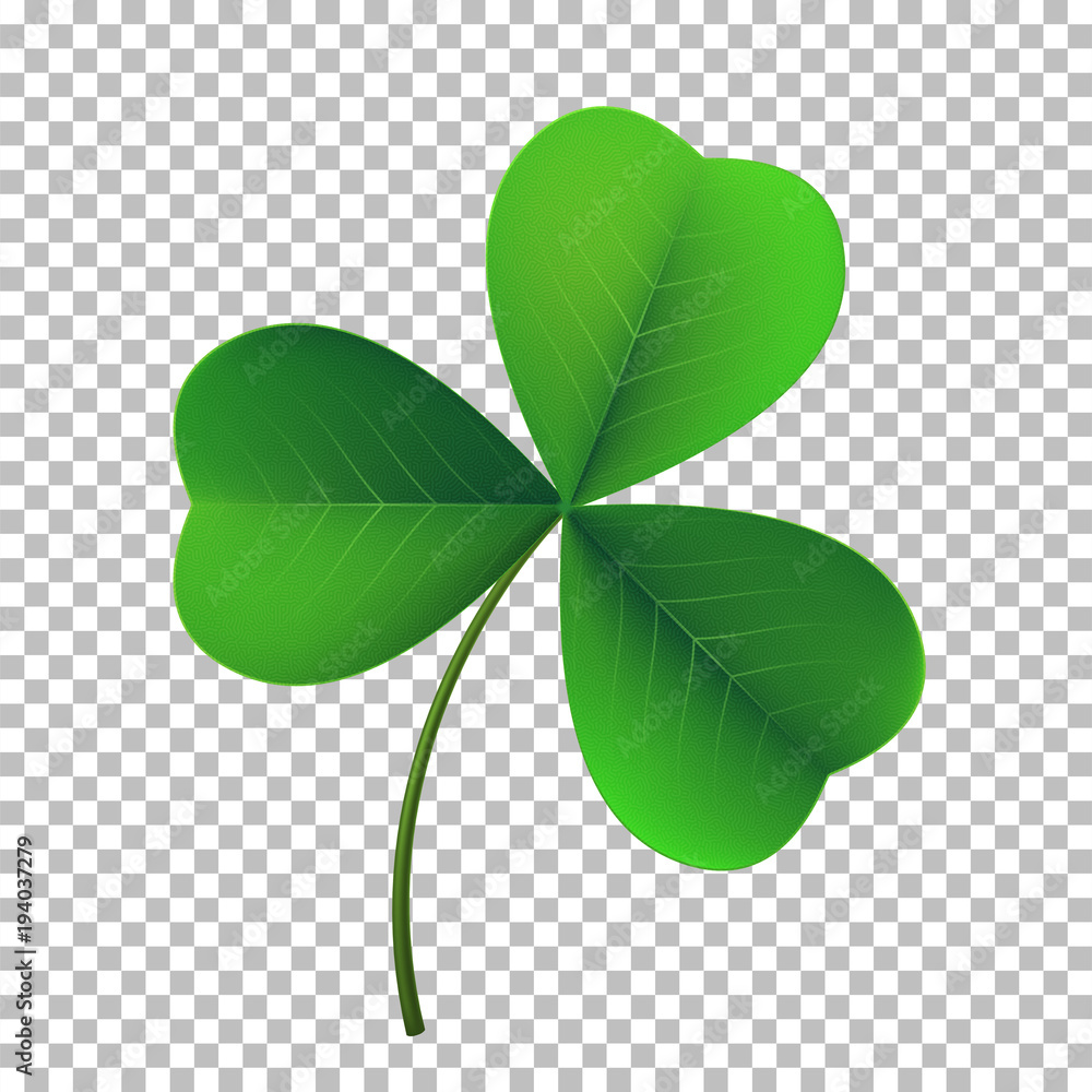 Premium Vector  Four leaf clover 3d isolated on white background
