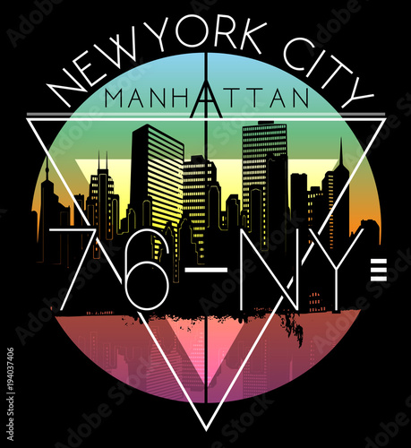 Plakat Projekt graficzny Newyork City