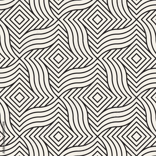 Vector seamless pattern. Modern stylish abstract texture. Repeating geometric  © Samolevsky