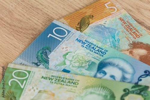 View of the New Zealand dollars have different nominaly