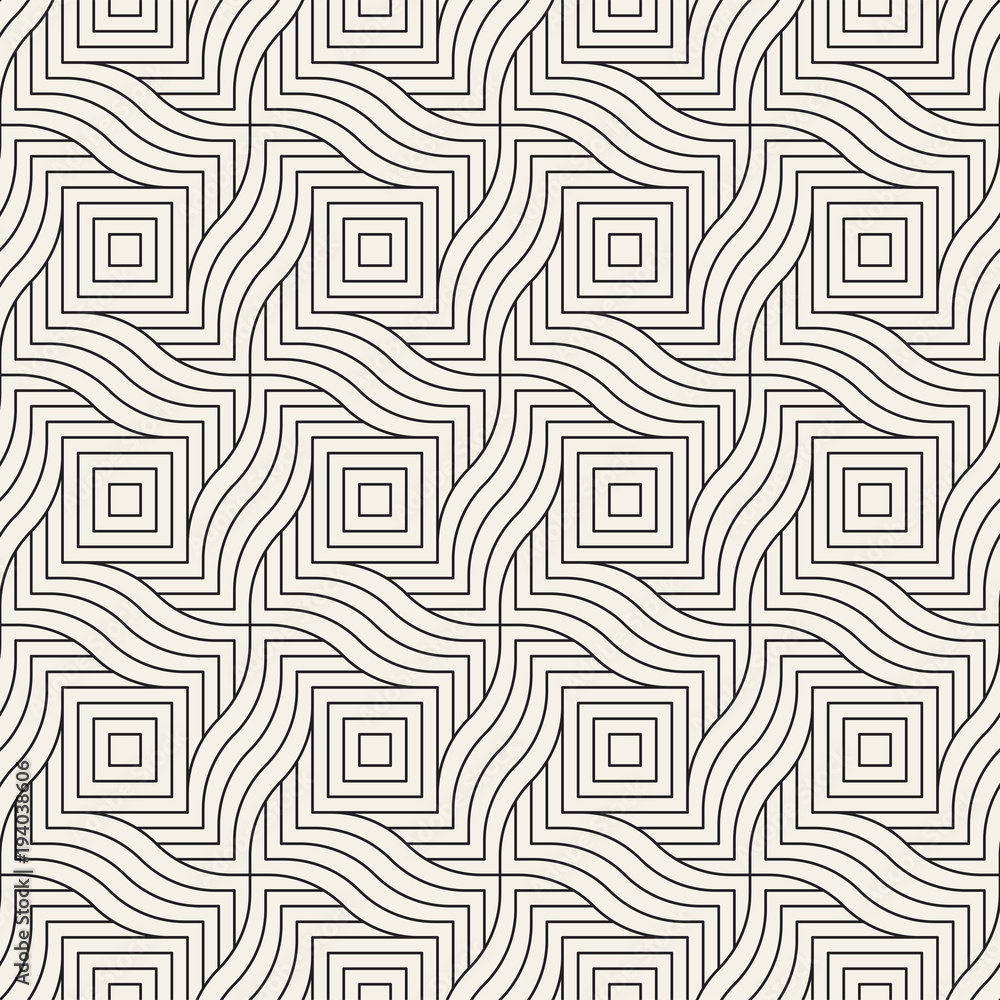 Vector seamless pattern. Modern stylish abstract texture. Repeating geometric
