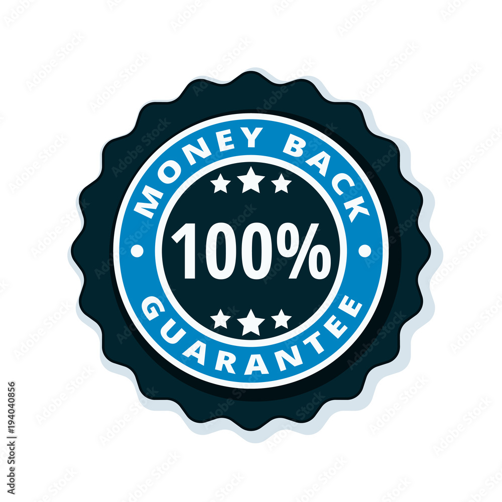 100% Money Back Guarantee illustration 100% Money Back Guarantee illustration