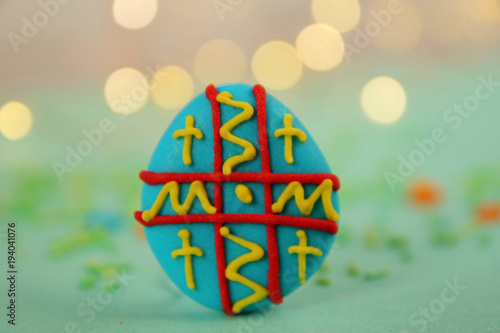 Slika na platnu easter cookie on beige background