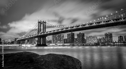 View of the Manhattan Bridge from DUMBO  Brooklyn  New York