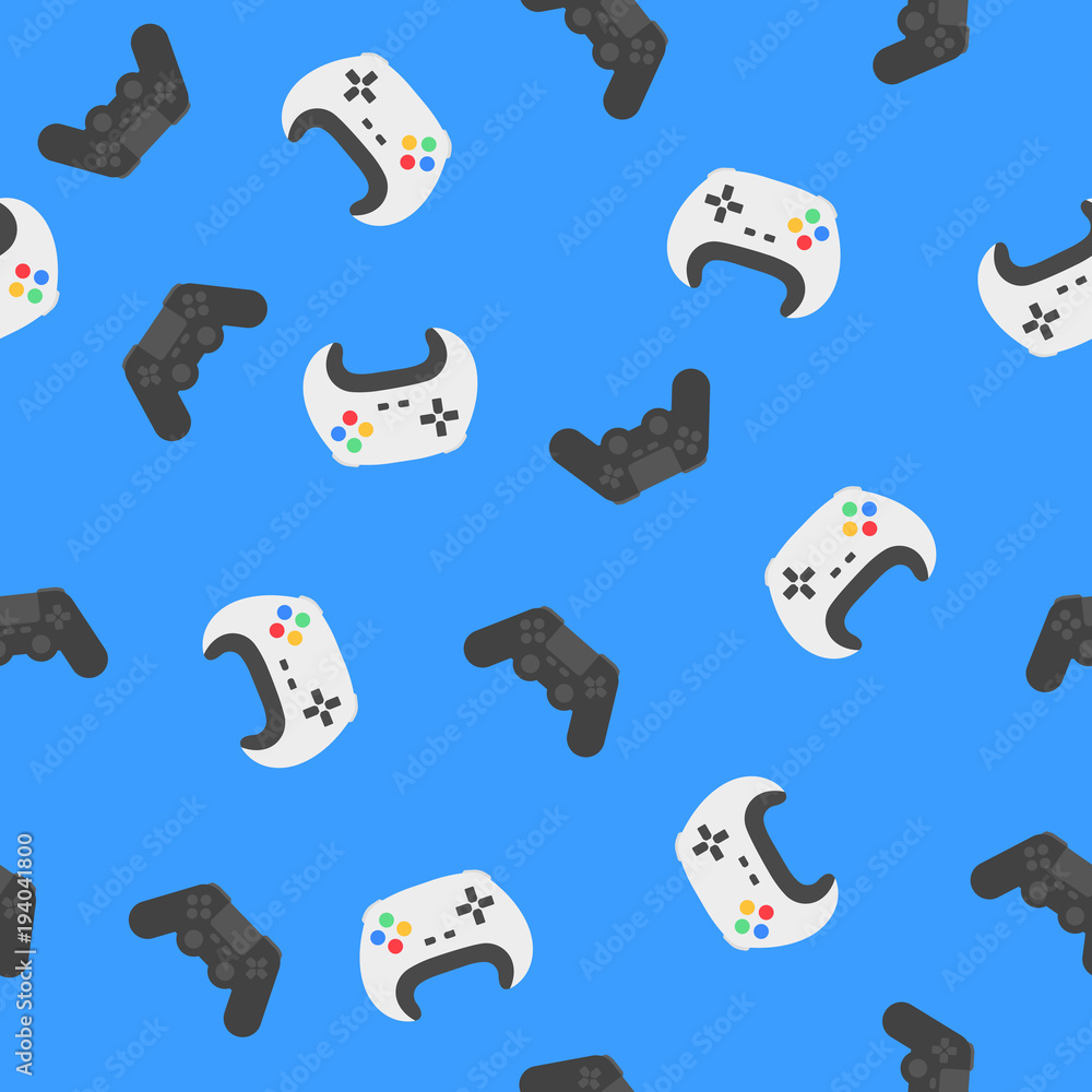 Computer games - seamless background Royalty Free Vector