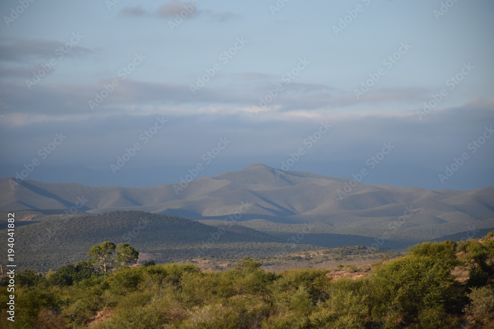 Gebirgskette in der kleinen Karoo