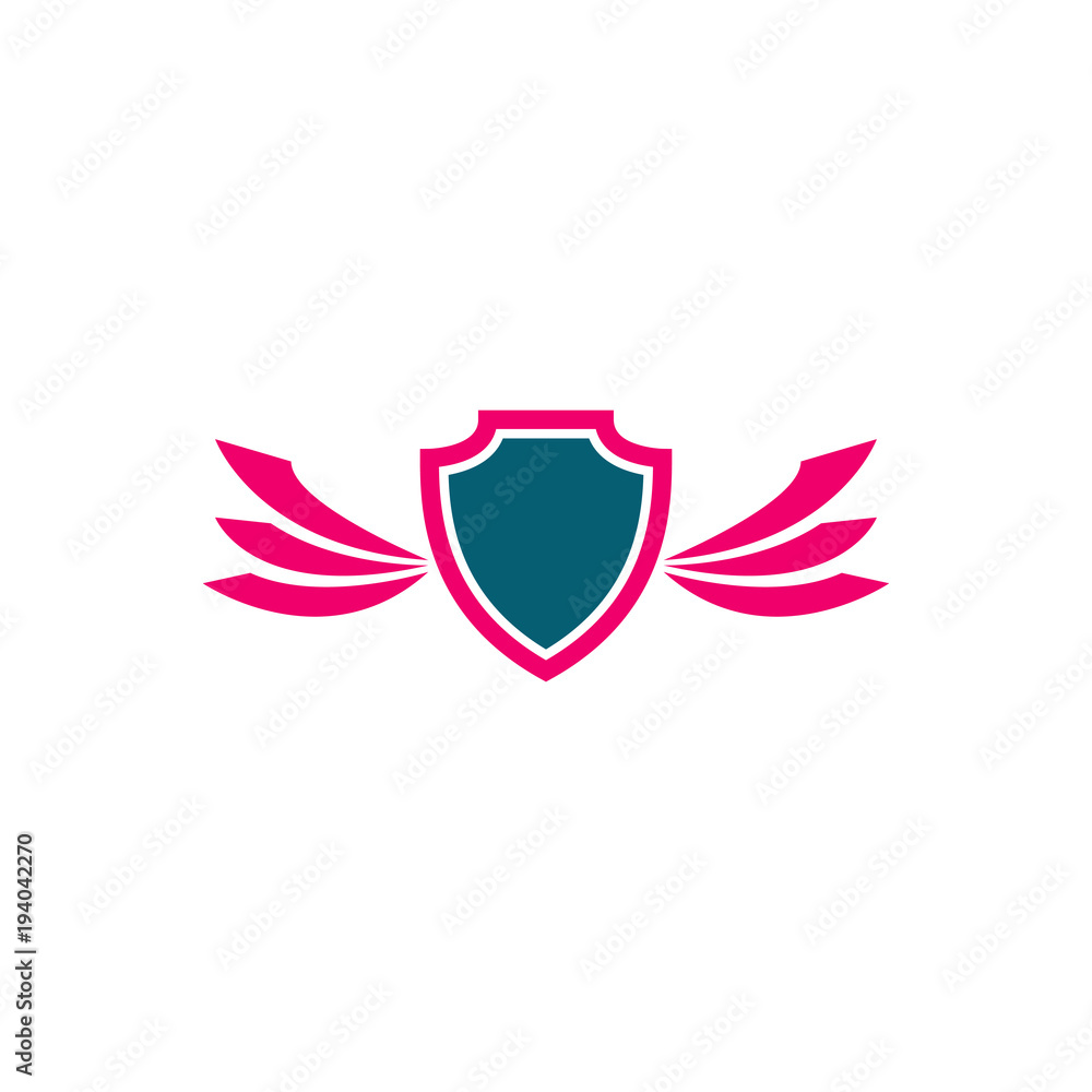 shield with wing logo design, use this design for your business shield with wing logo design, use this design for your business