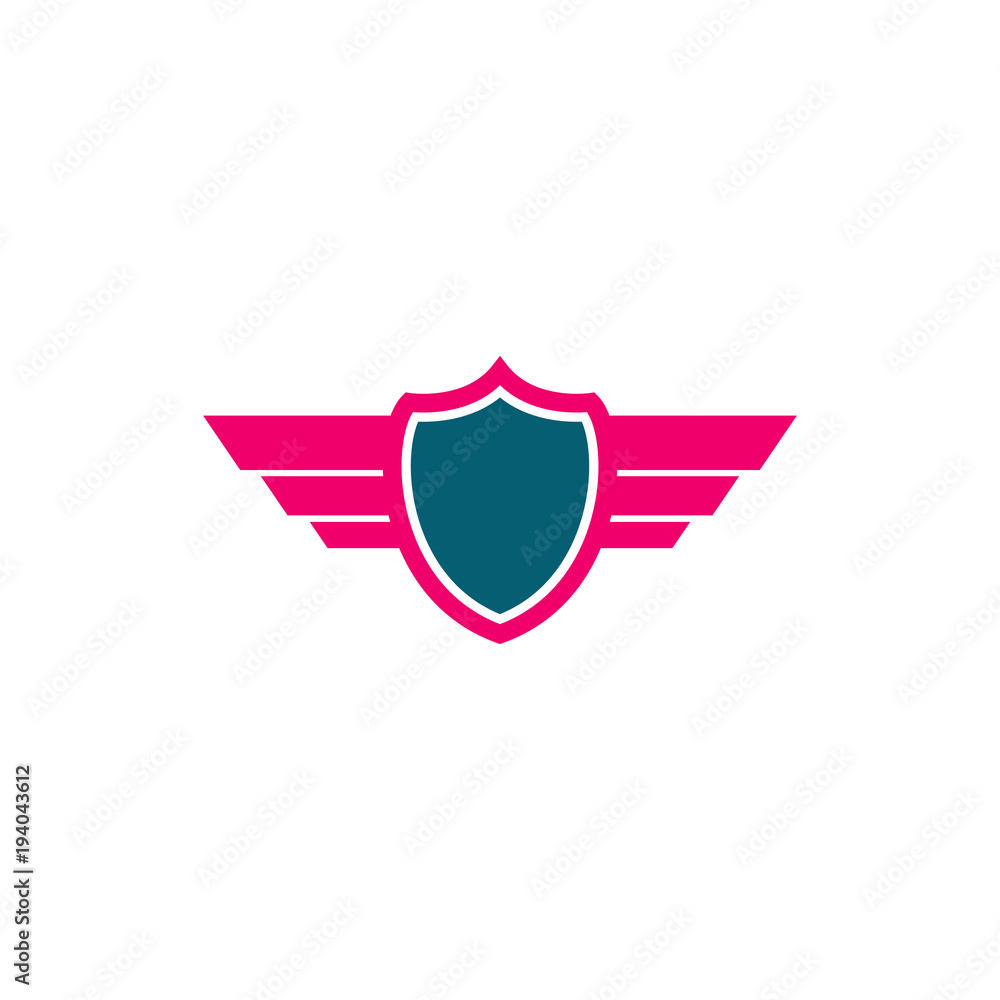 shield with wing logo design, use this design for your business shield with wing logo design, use this design for your business