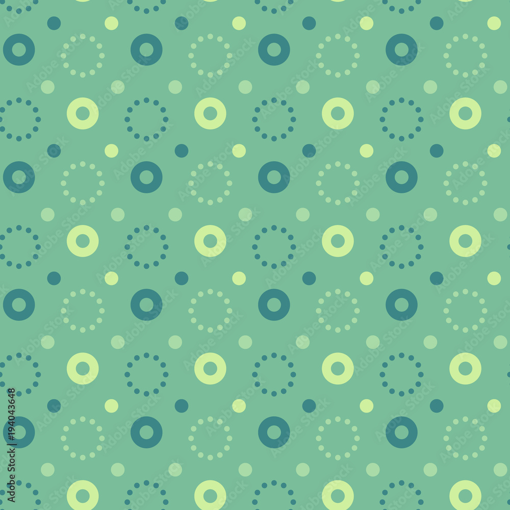 Flashy circle seamless pattern. Autentic design for textile, print or digital.