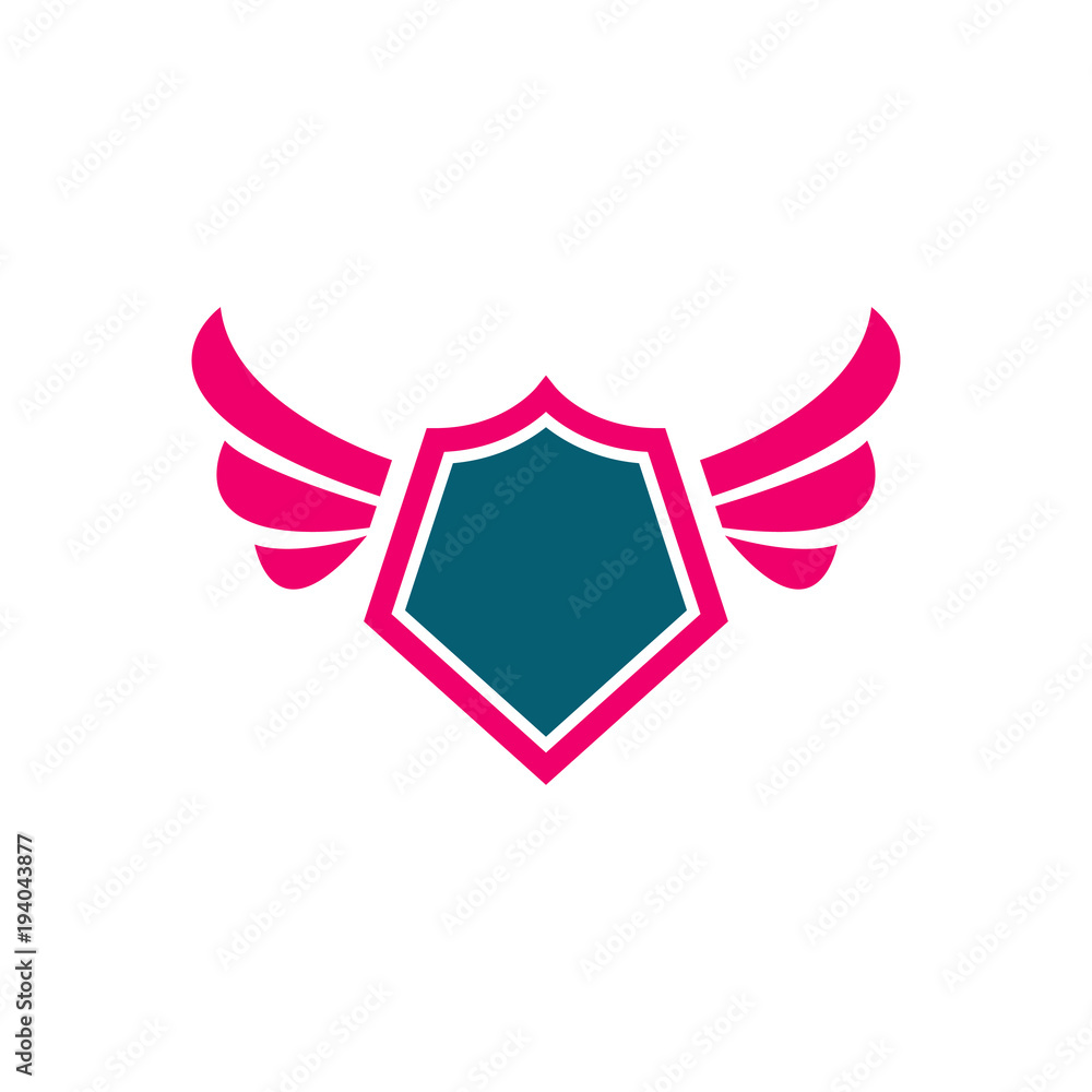 shield with wing logo design, use this design for your business shield with wing logo design, use this design for your business