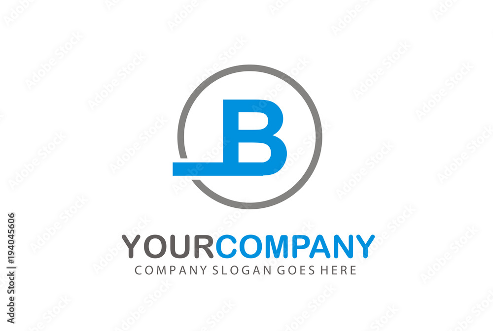 Circle Logo Letter B Vector Design Circle Logo Letter B Vector Design