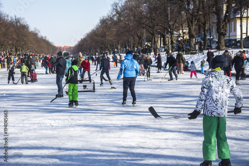 Winterspass an Nymphenburger Schlosskanal