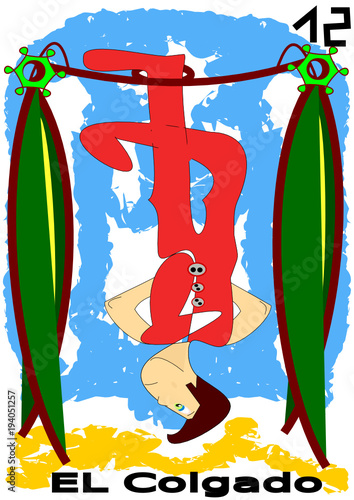 Carta del tarot que representa el colgado.