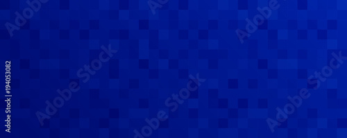 Abstract blue pixel mosaic background - Vector illustration