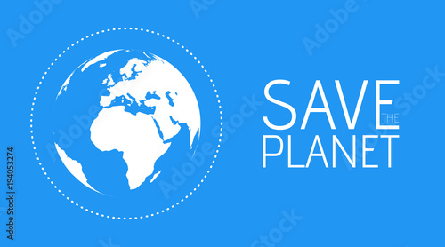 Save the World vector symbol