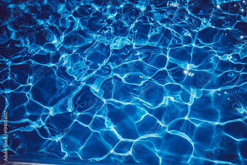 Abstract Blue Waves Background. pool water © EwaStudio