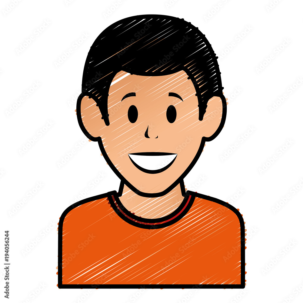 young man avatar character vector illustration design young man avatar character vector illustration design