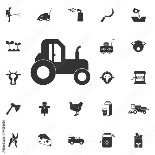tractor icon. Element of farming and garden icons. Premium quality graphic design icon. Signs, outline symbols collection icon for websites, web design, mobile app