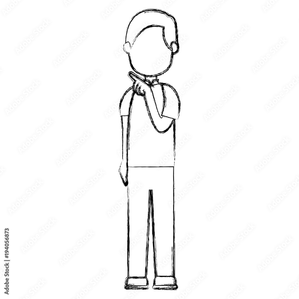 young man avatar character vector illustration design young man avatar character vector illustration design