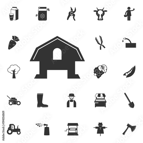 chicken house icon. Element of farming and garden icons. Premium quality graphic design icon. Signs, outline symbols collection icon for websites, web design, mobile app