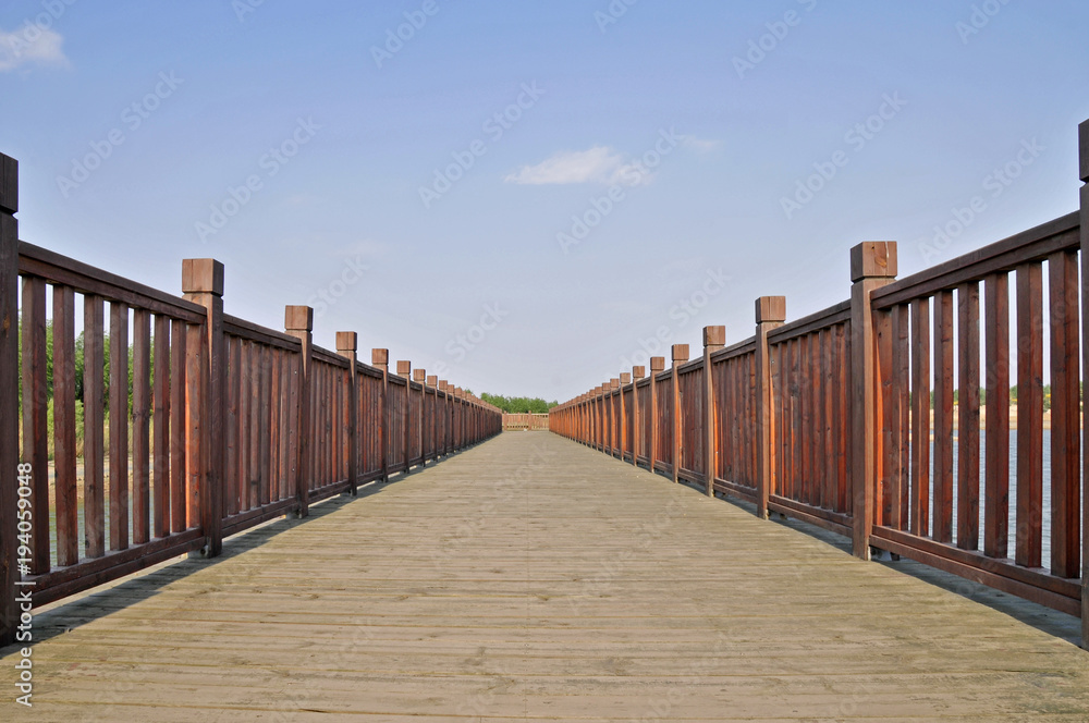 Obraz premium Wooden bridge