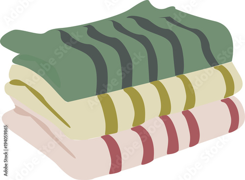 three towels for the body
