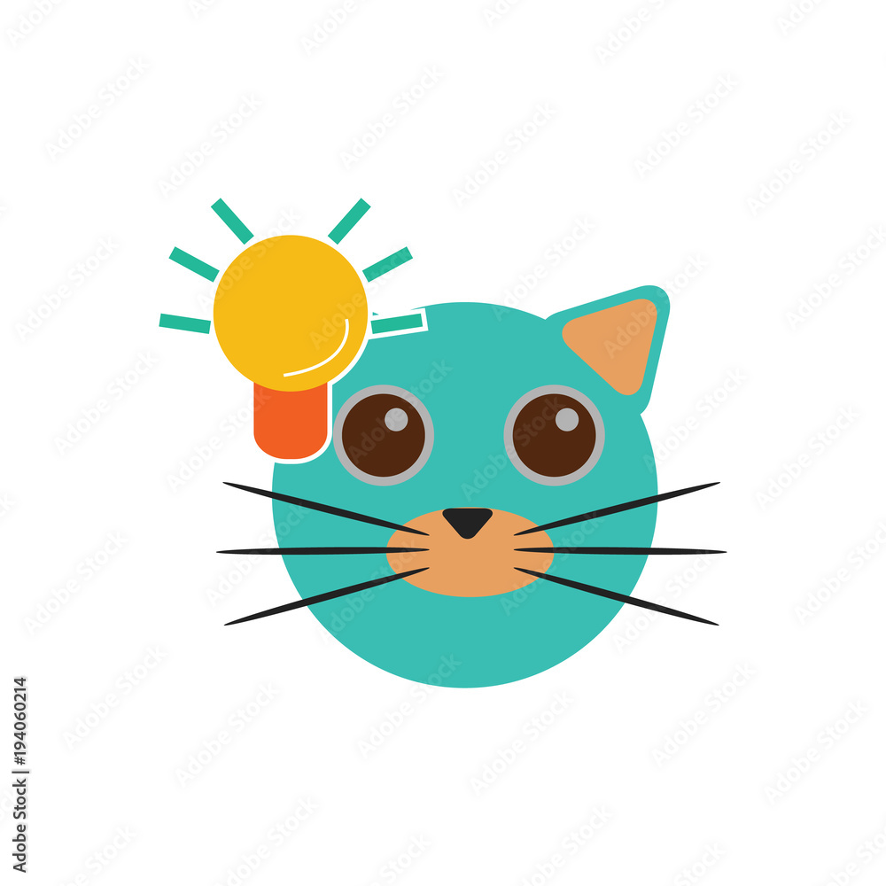 Idea Cat Logo Icon Design