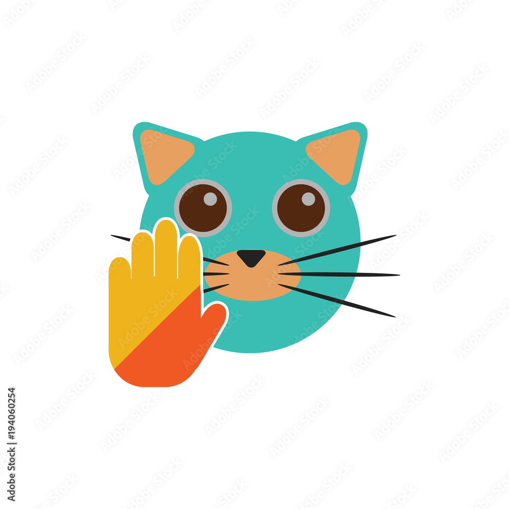 Hand Cat Logo Icon Design