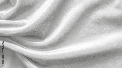 Tableau sur toile Slver white velvet background or velour flannel texture made of cotton or wool w