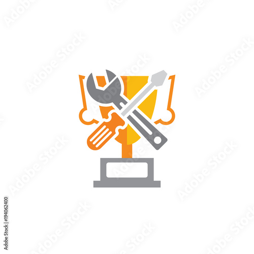 Wallpaper Mural Repair Trophy Logo Icon Design Torontodigital.ca