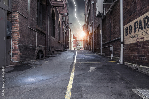 Dramatic thunder background © Sergey Nivens
