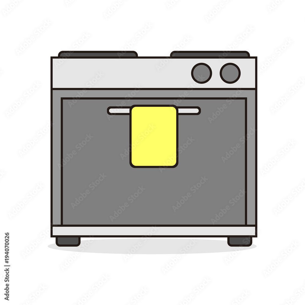 Modern Kitchen Stove Illustration Modern Kitchen Stove Illustration