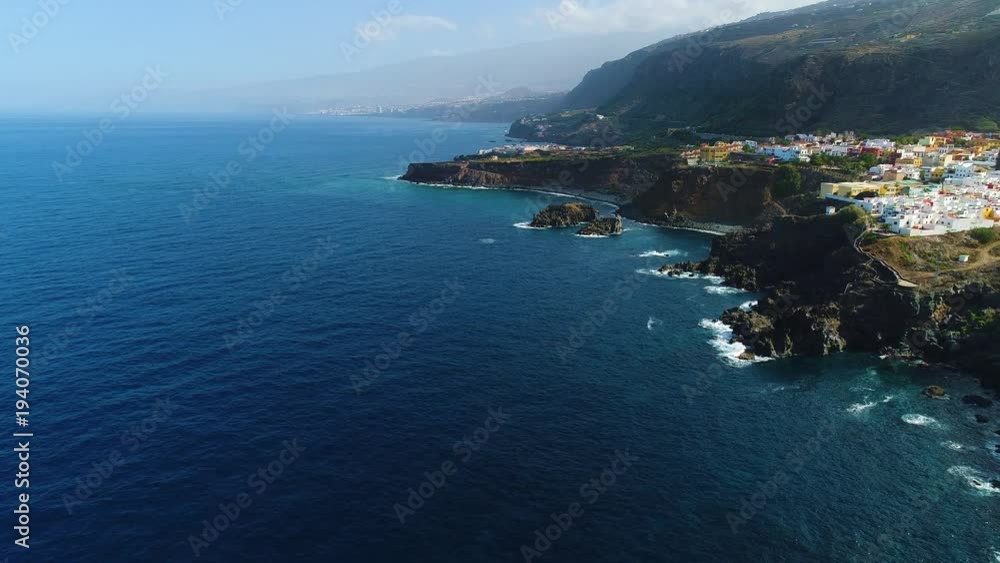 Flight over seashore at Tenerife Flight over seashore at Tenerife