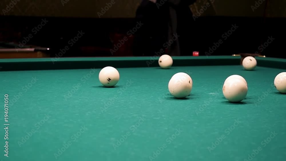 Balls of different number, type, diameter, color, and pattern on a