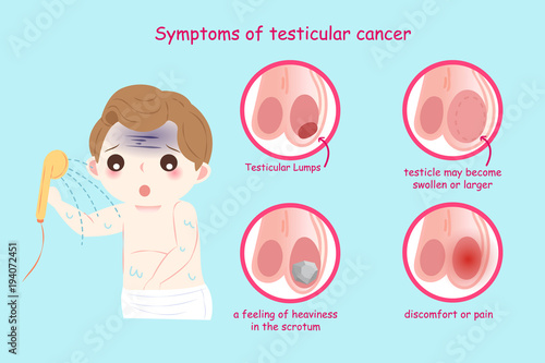 Tableau sur toile man with testicular cancer