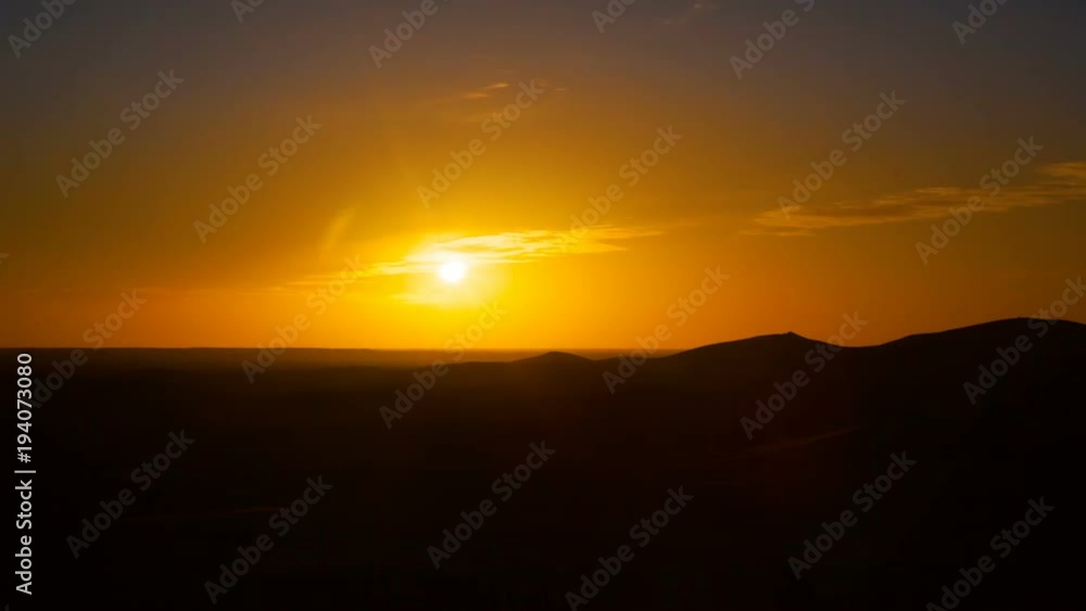Desert sand dunes sunrise timelapse Desert sand dunes sunrise timelapse