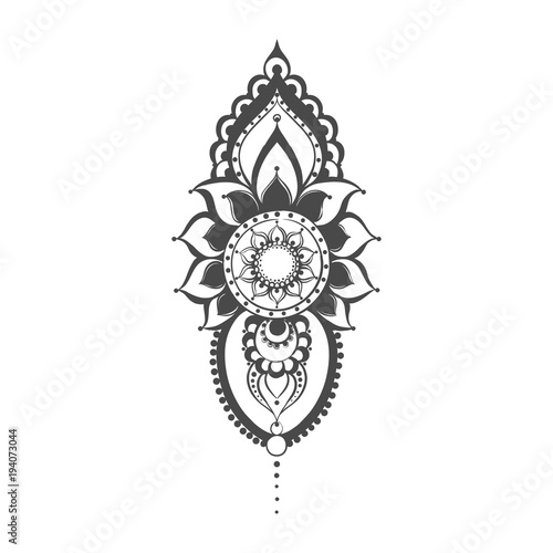 Vector henna mehndi