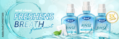 Oral rinse ads