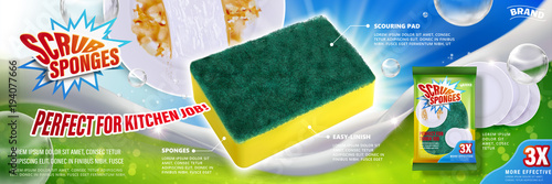 Scrub sponges ads photo