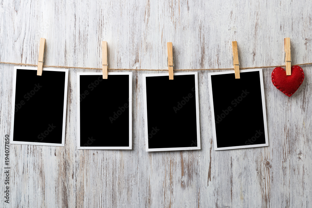 Black blank phote frame Black blank phote frame