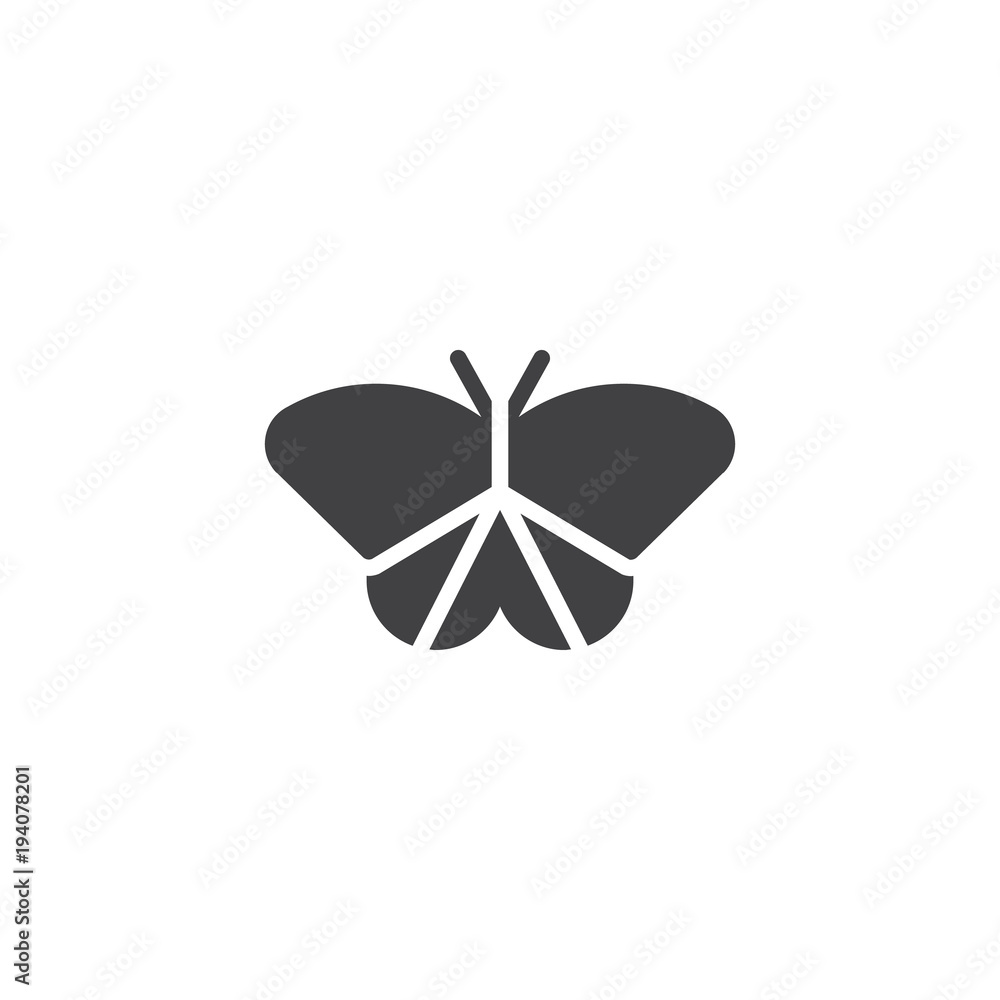 Moth vector icon. filled flat sign for mobile concept and web design. Butterfly simple solid icon. Symbol, logo illustration. Pixel perfect vector graphics Moth vector icon. filled flat sign for mobile concept and web design. Butterfly simple solid icon. Symbol, logo illustration. Pixel perfect vector graphics