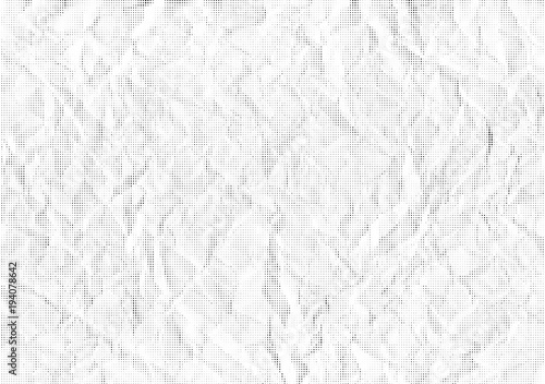 Vector background halfton crumpled paper.