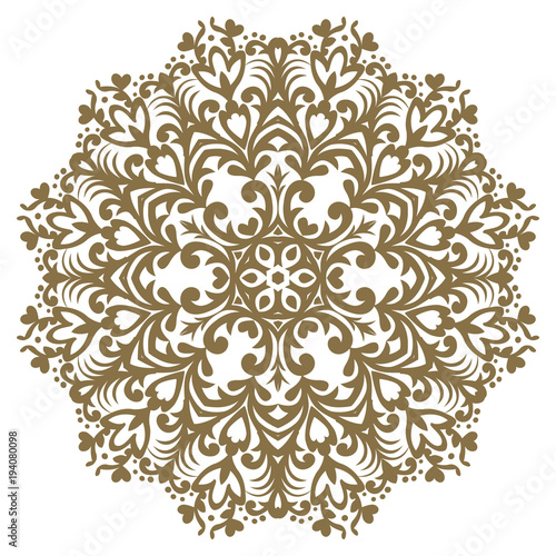 Round element for design. Can be used for wallpaper, background, surface textures. EPS 8