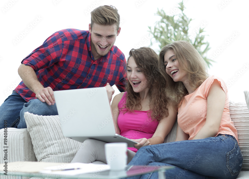 students people browsing through your favorite video on the laptop