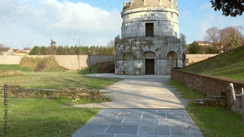 The Mausoleum of Theoderic in Ravenna, Italy photo